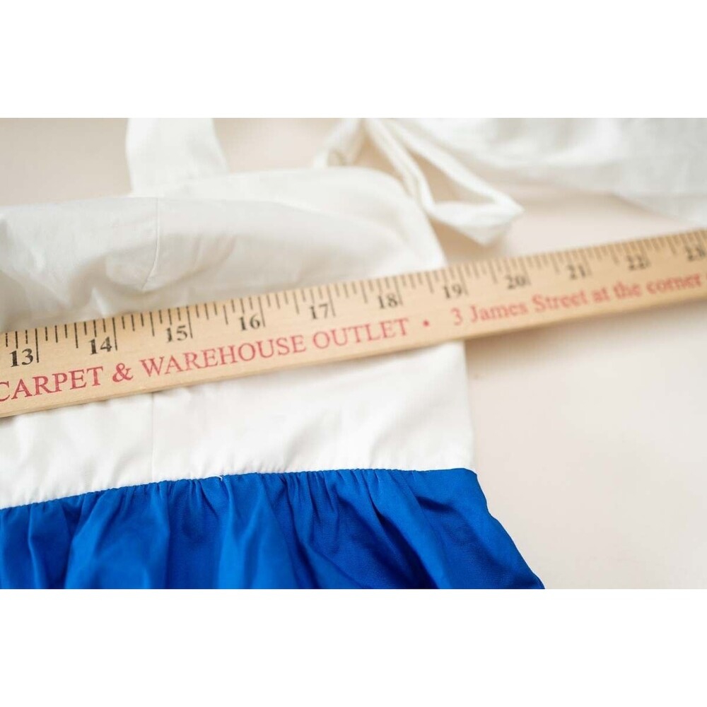 Lilly Pulitzer Anlee Cotton Midi Dress 14 Resort White Borealis Blue Lillys - Picture 5 of 6